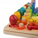 Montessori hariduslik pusle ja mosaiik puidust.
